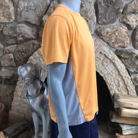 Columbia Omni-Shade Sun Protect Orange Gray Short Sleeve Shirt Men’s Size XL - Picture 2 of 5